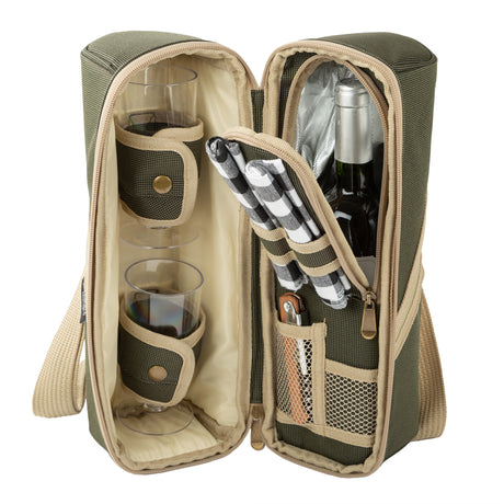 Greenfield Collection Deluxe Wine Cooler Bag for Two People