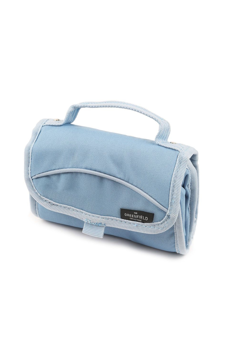 Greenfield Collection Sky Blue Folding Lunch Cool Bag - The Greenfield Collection