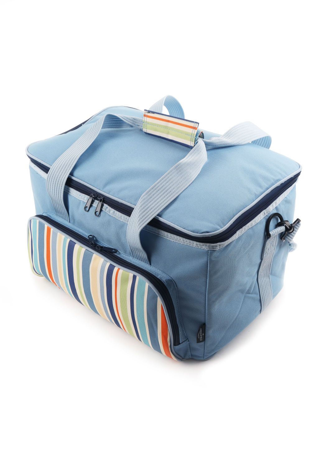 Greenfield Collection Sky Blue 30 Litre Foldable Family Cool Bag - The Greenfield Collection