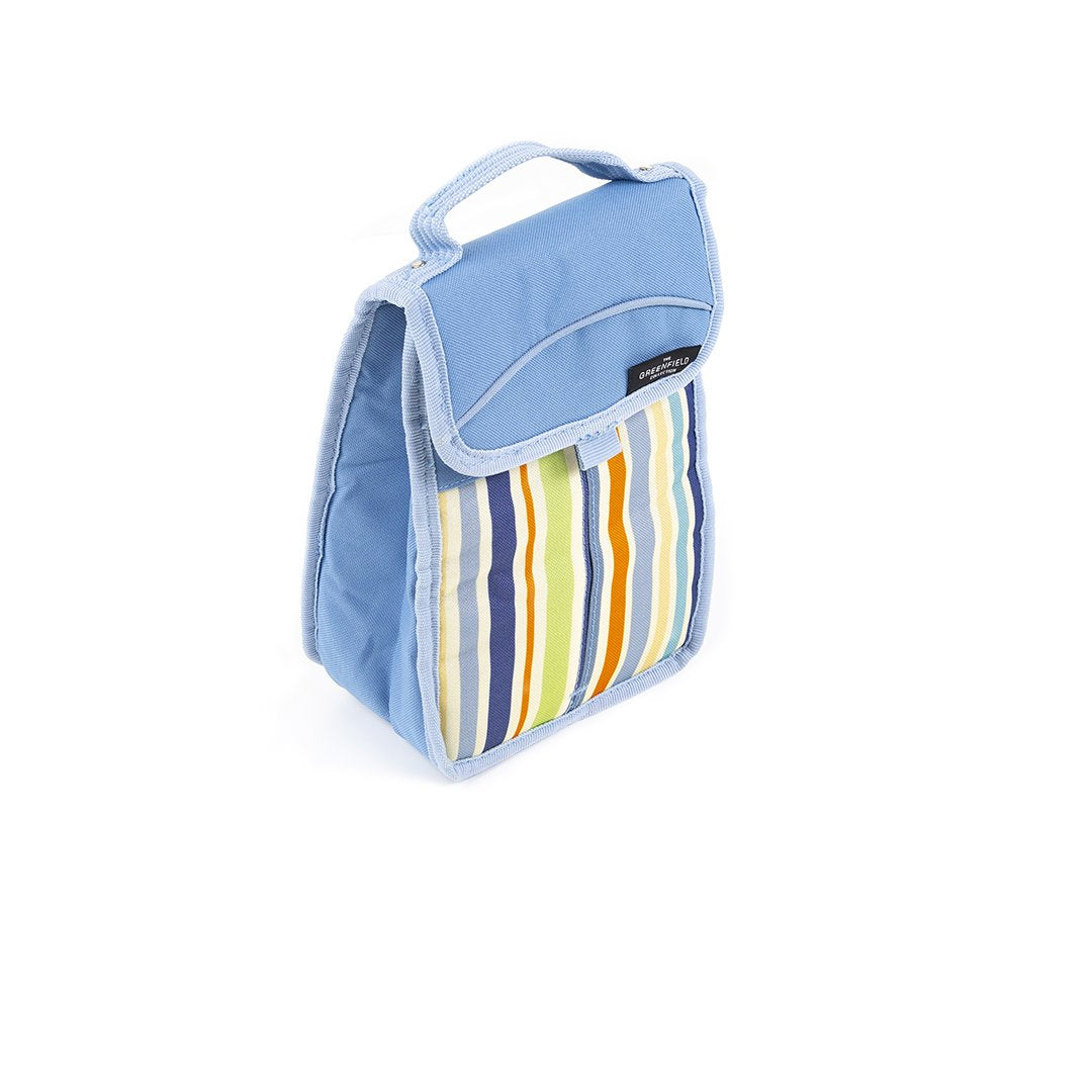 Greenfield Collection Sky Blue Folding Lunch Cool Bag - The Greenfield Collection