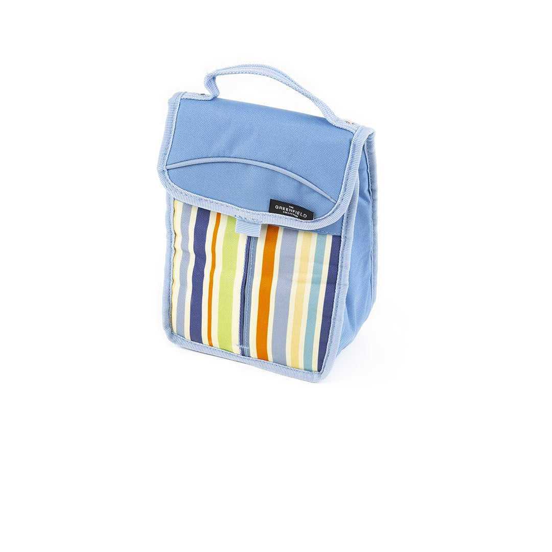Greenfield Collection Sky Blue Folding Lunch Cool Bag - The Greenfield Collection