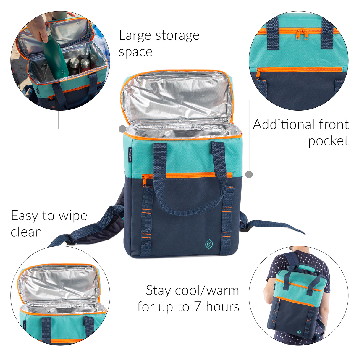 Coast Cool Picnic Backpack - The Greenfield Collection