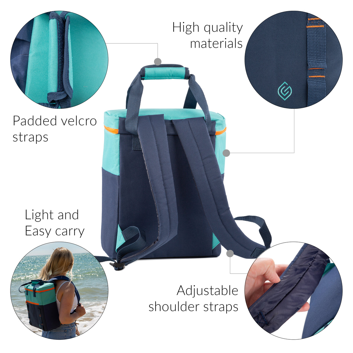 Coast Cool Picnic Backpack - The Greenfield Collection