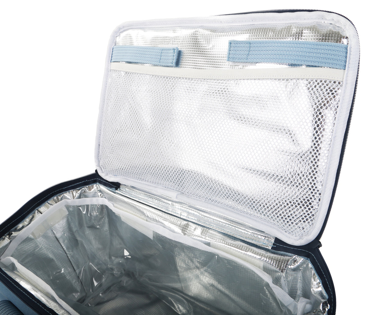 Greenfield Collection Sky Blue 20 Litre Foldable Family Cool Bag - The Greenfield Collection