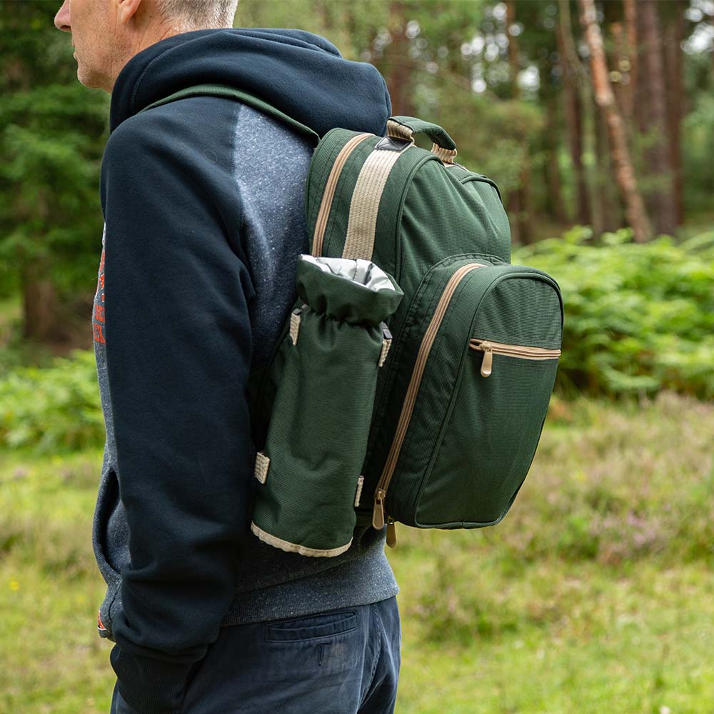 Forest Green Picnic Backpack for 2 Greenfield Collection