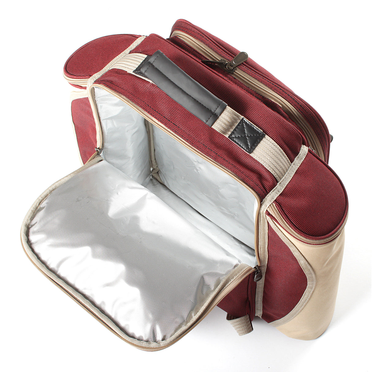 Greenfield Collection Deluxe Picnic Backpack Hamper for Two People with Matching Picnic Blanket - The Greenfield Collection