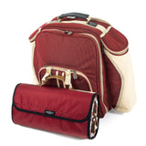 Greenfield Collection Deluxe Picnic Backpack Hamper for Two People with Matching Picnic Blanket - The Greenfield Collection