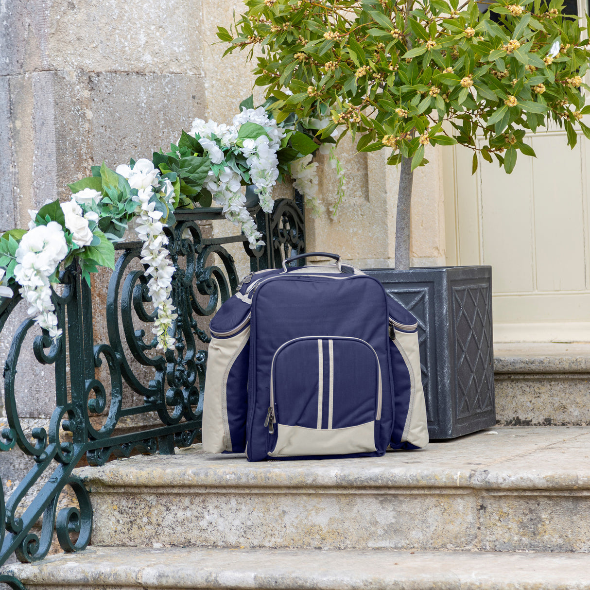 Greenfield Collection Super Deluxe Picnic Backpack Hamper for Two People - The Greenfield Collection