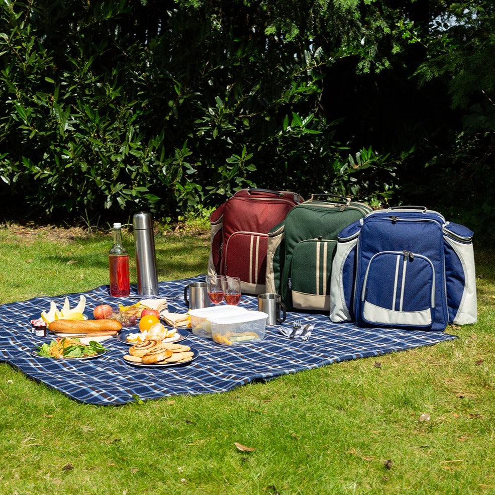Greenfield Collection Super Deluxe Picnic Backpack Hamper for Two People - The Greenfield Collection