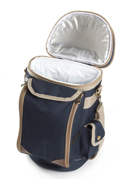 Greenfield Collection Contour Admiral Blue Wine Cooler Bag for Two People - The Greenfield Collection