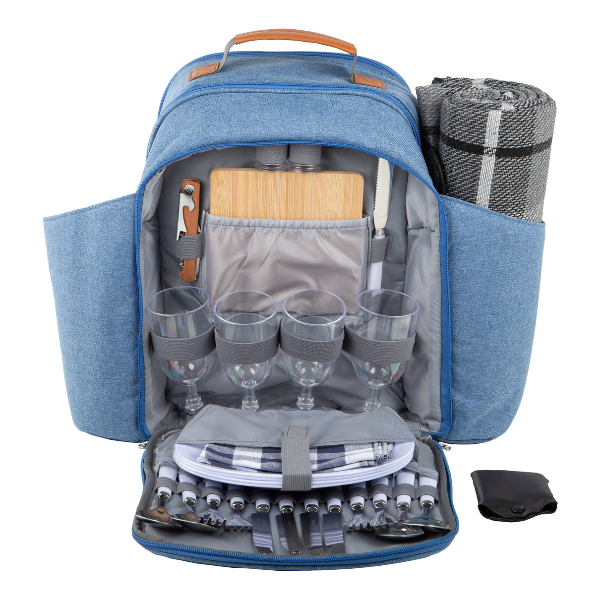 Contemporary Picnic Backpack 4 Person - The Greenfield Collection