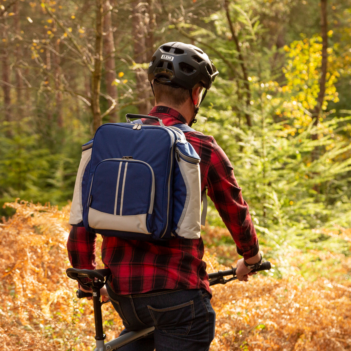 Deluxe Picnic Backpack Hamper for Two People with Matching Picnic Blanket - The Greenfield Collection