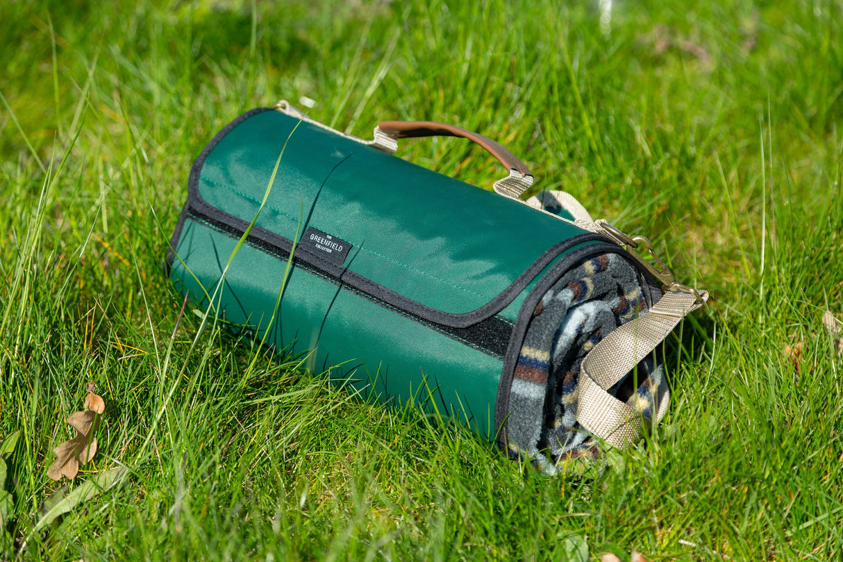 Greenfield Collection XL Luxury Plaid Moisture Resistant Picnic Blanket - The Greenfield Collection