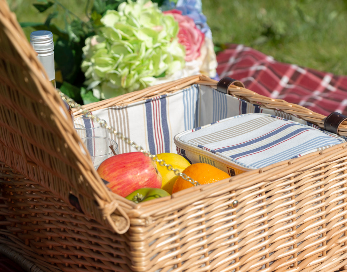 Greenfield Collection Chilworth Willow Picnic Hamper for Two People - The Greenfield Collection