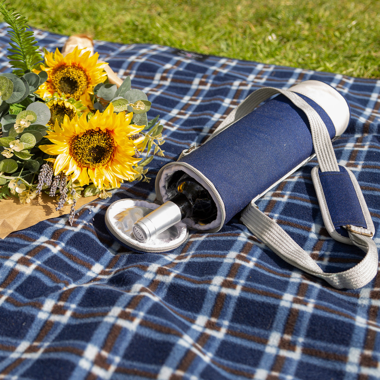 Blue Wine Cooler Bag - Greenfield Collection