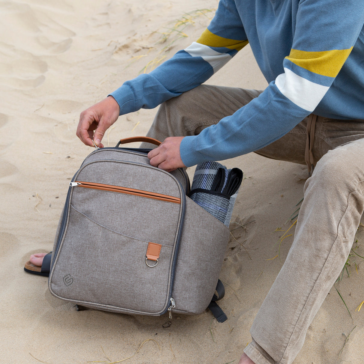 Contemporary Picnic Backpack 2 Person - The Greenfield Collection