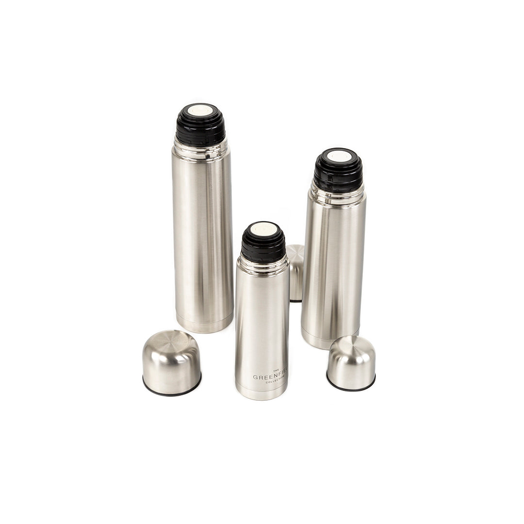 Greenfield Collection 1 Litre Vacuum Insulated Stainless Steel Flask - The Greenfield Collection