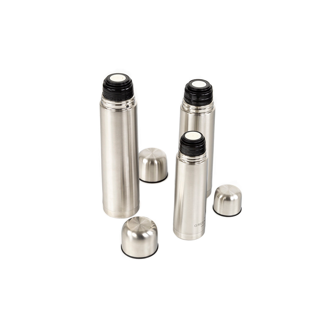 Greenfield Collection 1 Litre Vacuum Insulated Stainless Steel Flask - The Greenfield Collection