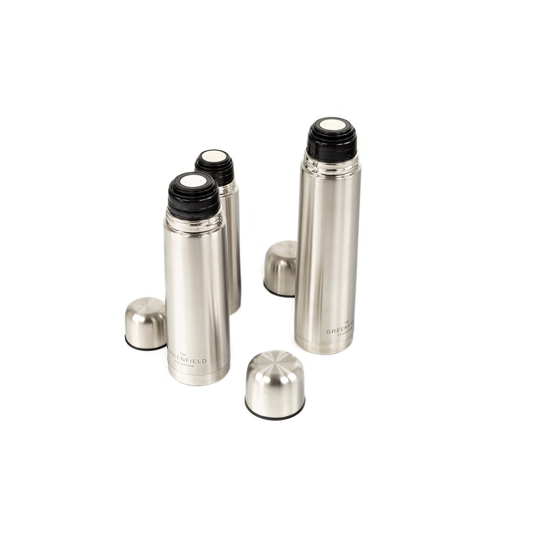 Greenfield Collection 1 Litre Vacuum Insulated Stainless Steel Flask - The Greenfield Collection