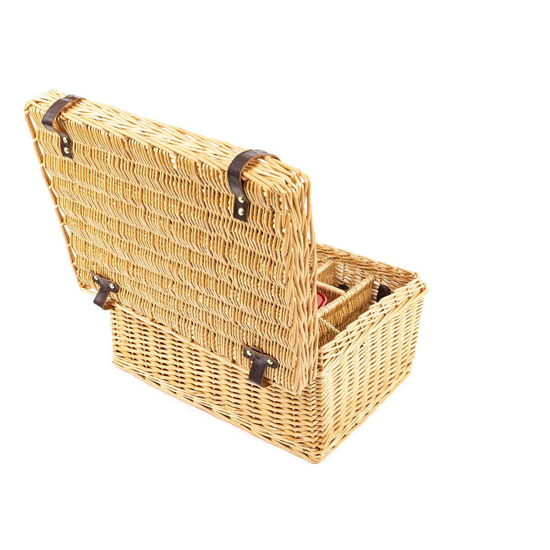 Greenfield Collection Blenheim Willow Picnic Hamper for Four People - The Greenfield Collection