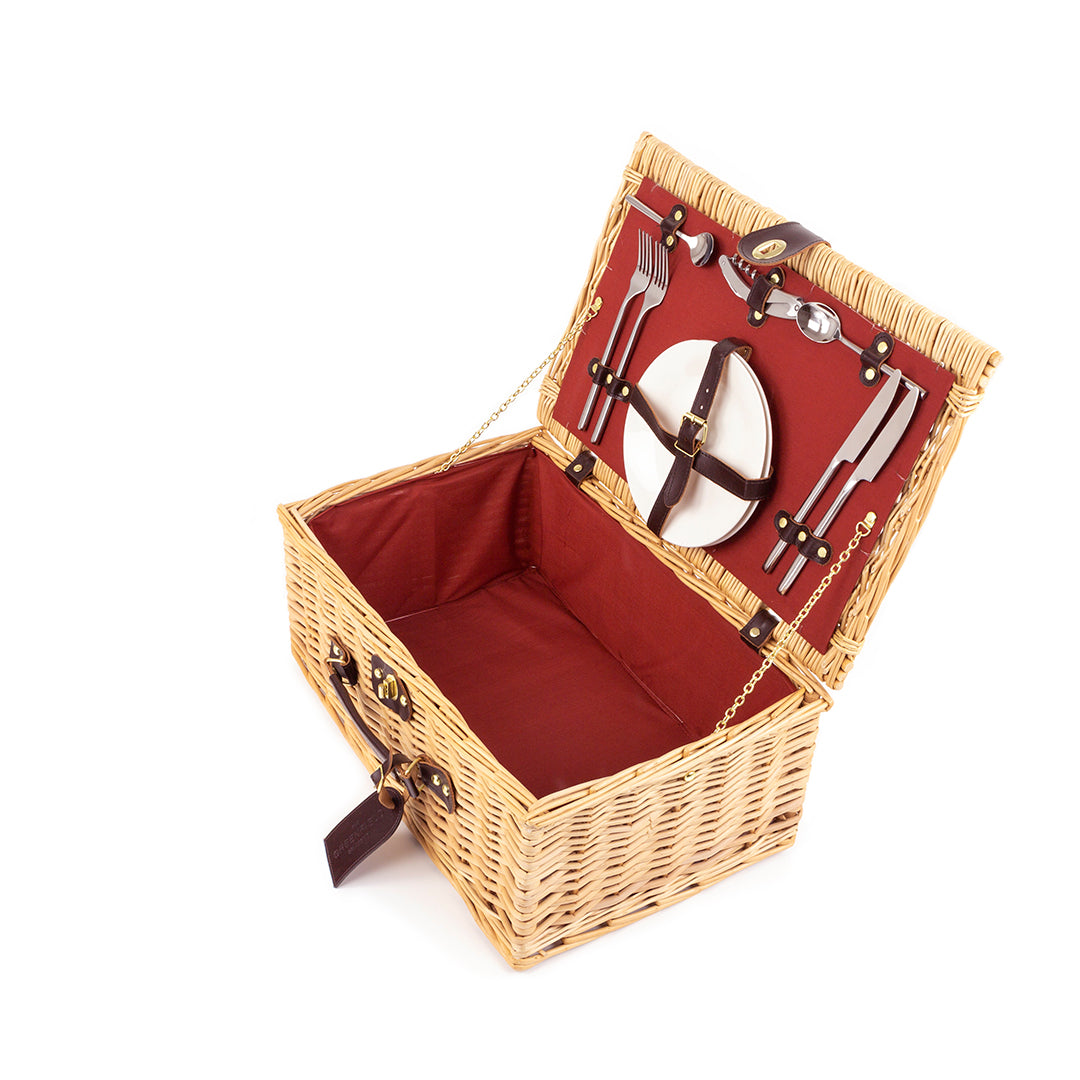Greenfield Collection Buckingham Willow Picnic Hamper for Two People - The Greenfield Collection
