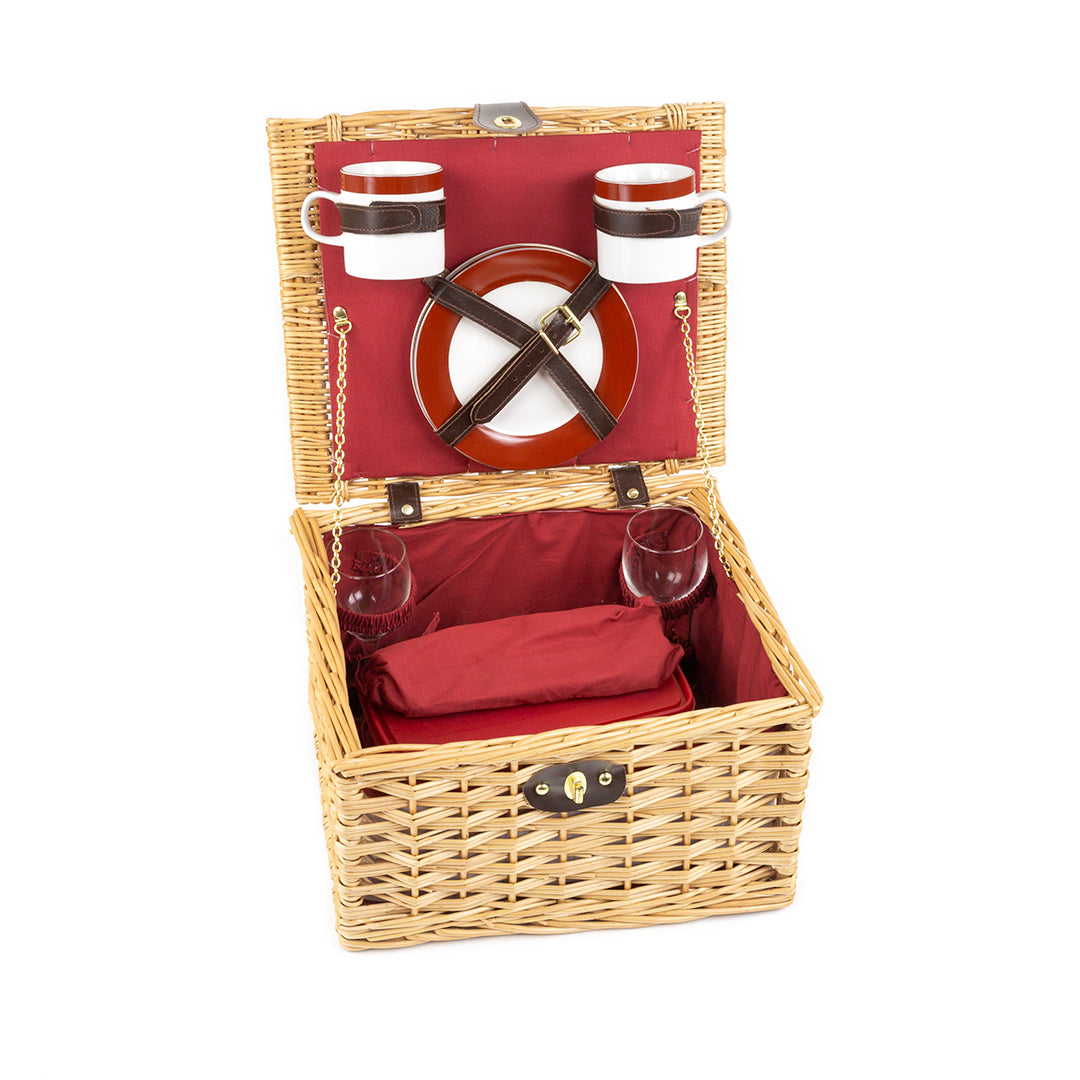 Greenfield Collection Dorchester Willow Picnic Hamper for Two People - The Greenfield Collection