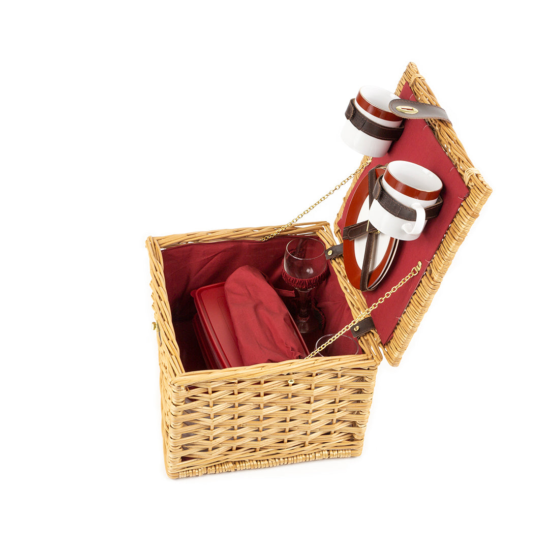 Greenfield Collection Dorchester Willow Picnic Hamper for Two People - The Greenfield Collection