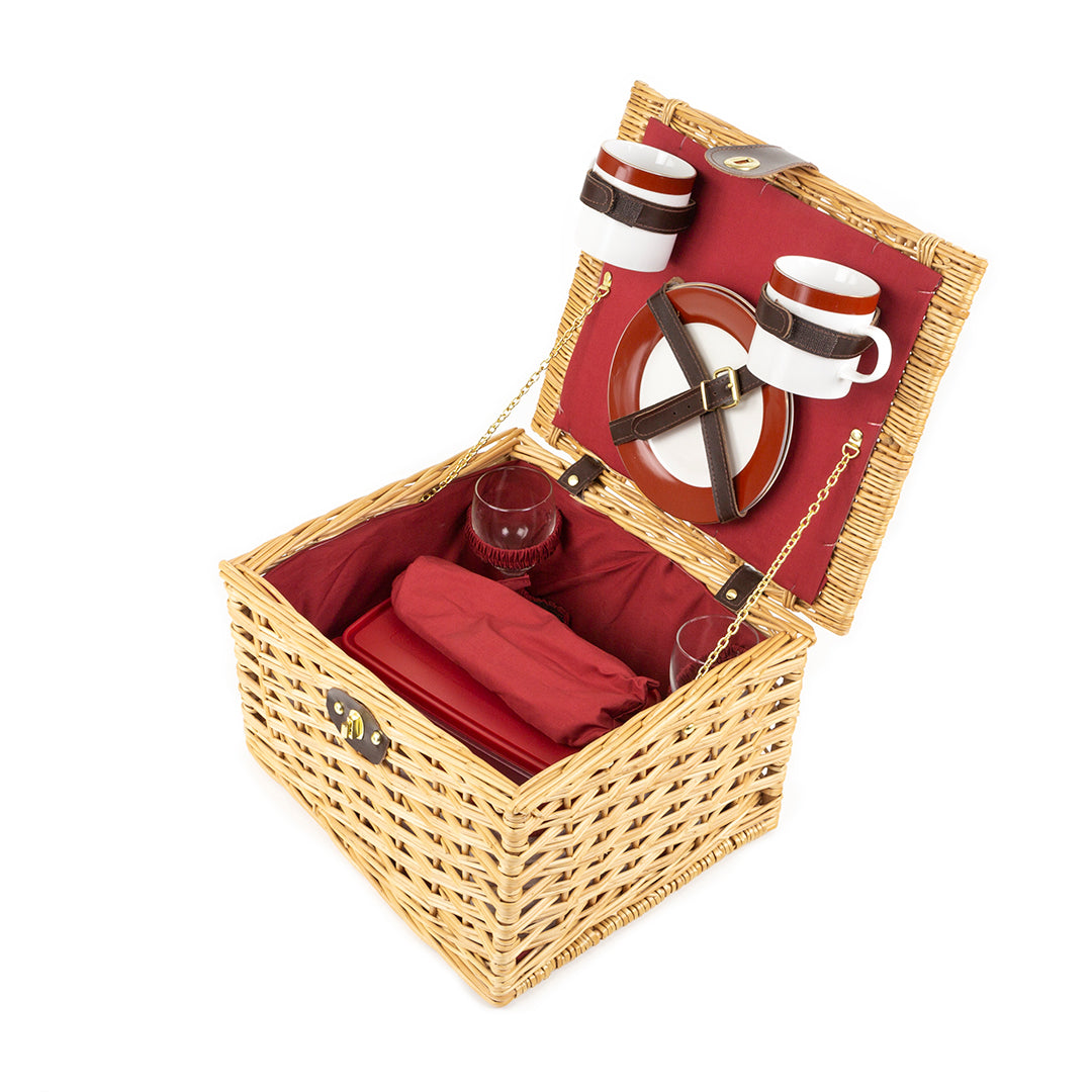 Greenfield Collection Dorchester Willow Picnic Hamper for Two People - The Greenfield Collection