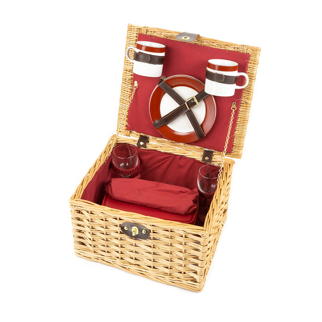 Greenfield Collection Dorchester Willow Picnic Hamper for Two People - The Greenfield Collection