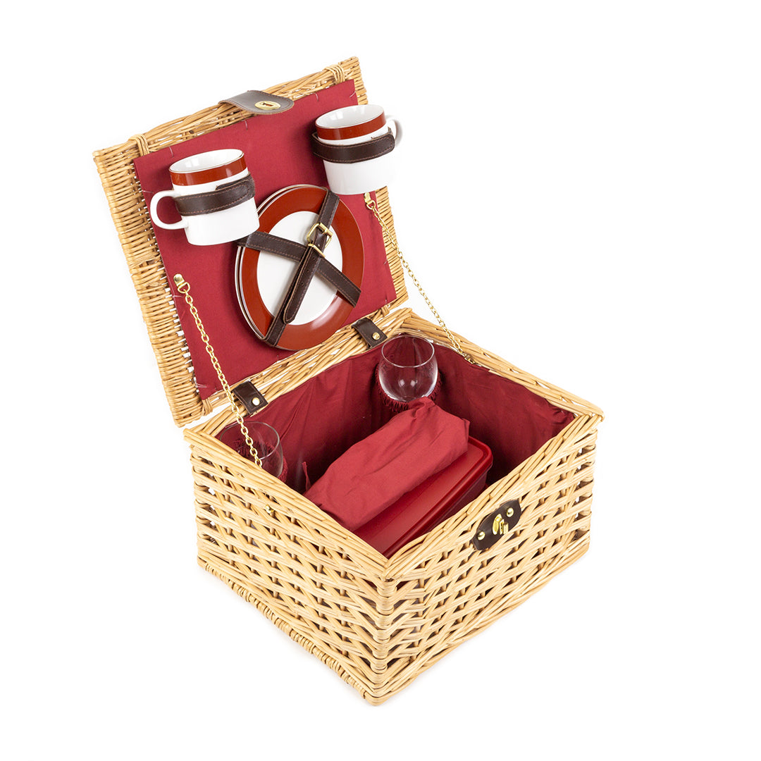 Greenfield Collection Dorchester Willow Picnic Hamper for Two People - The Greenfield Collection