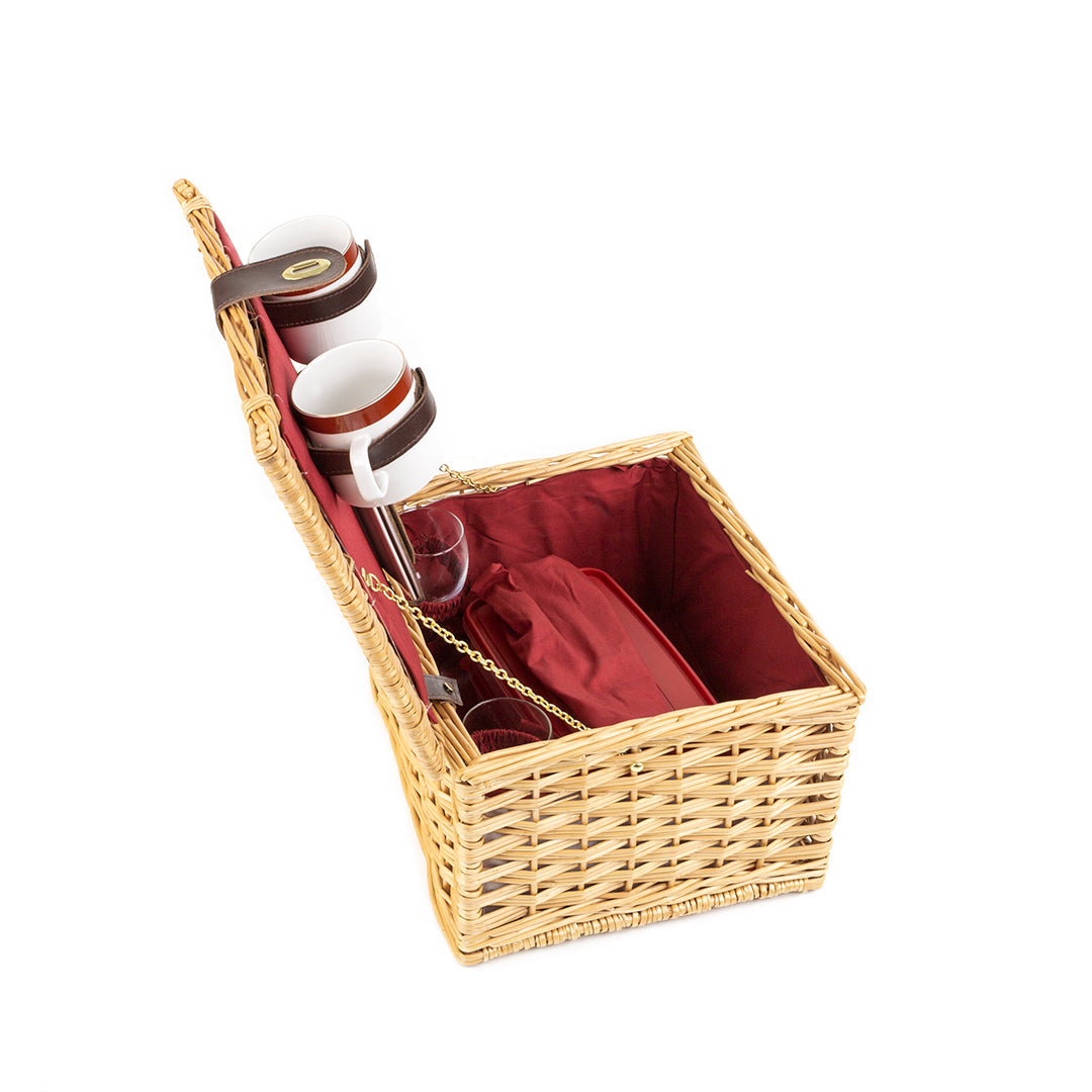 Greenfield Collection Dorchester Willow Picnic Hamper for Two People - The Greenfield Collection