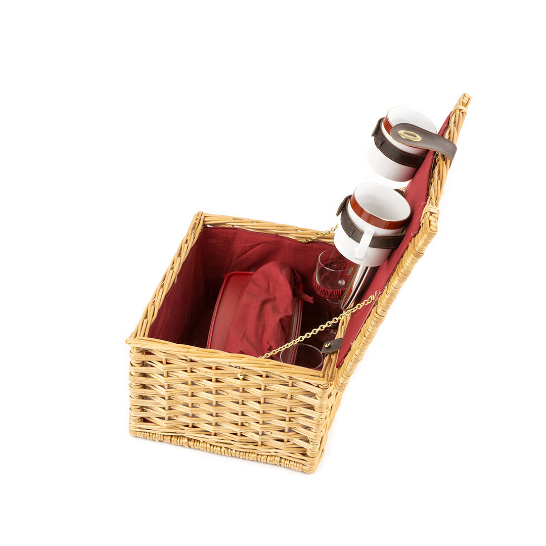 Greenfield Collection Dorchester Willow Picnic Hamper for Two People - The Greenfield Collection