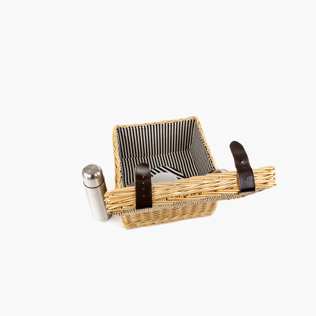 Greenfield Collection Clarendon Willow Picnic Hamper for Two People - The Greenfield Collection