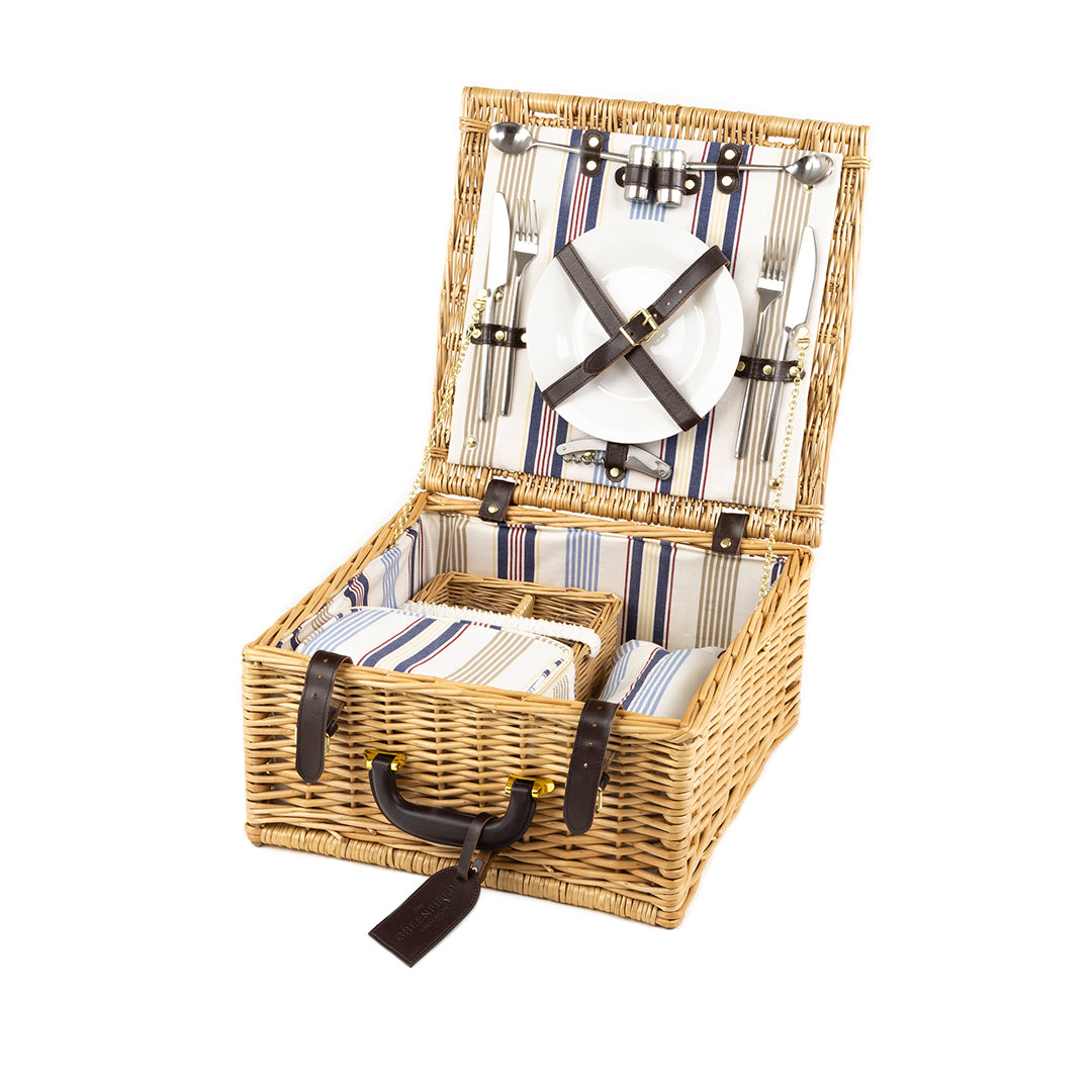 Greenfield Collection Chilworth Willow Picnic Hamper for Two People - The Greenfield Collection