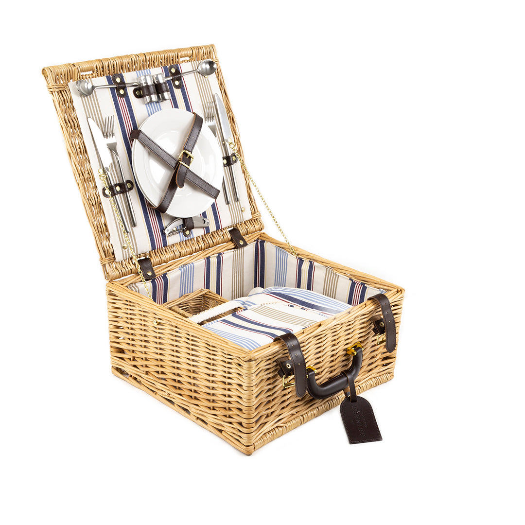 Greenfield Collection Chilworth Willow Picnic Hamper for Two People - The Greenfield Collection