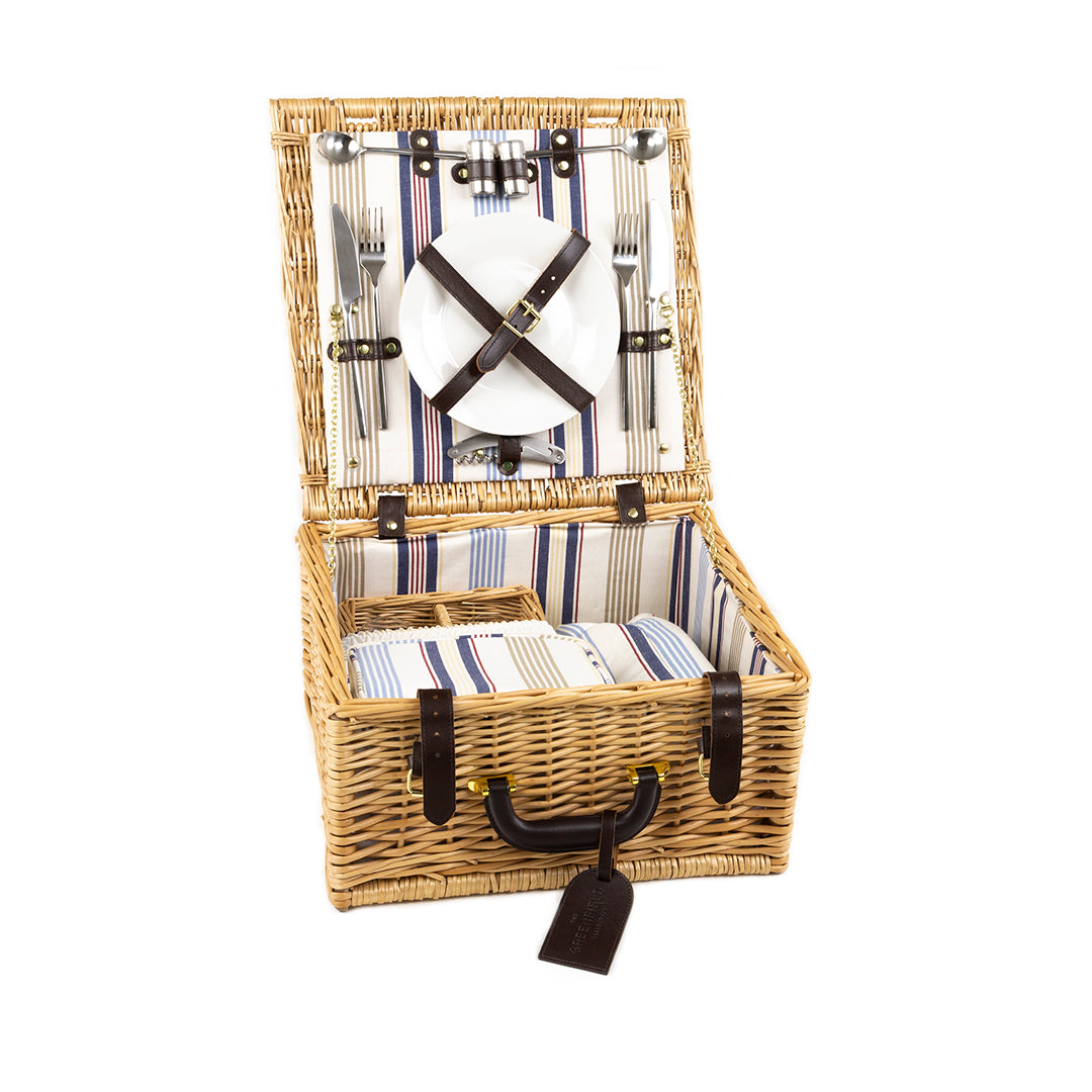 Greenfield Collection Chilworth Willow Picnic Hamper for Two People - The Greenfield Collection