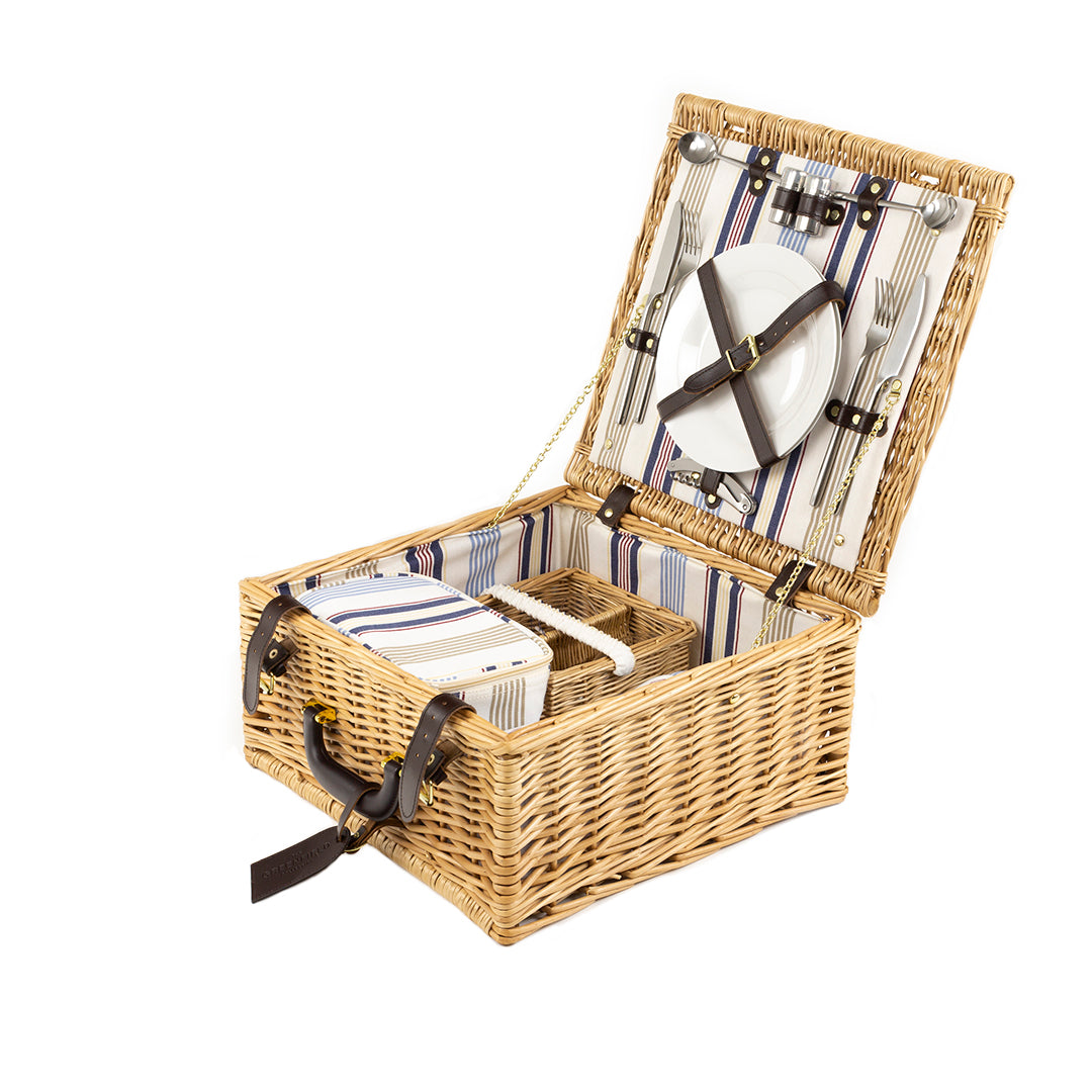 Greenfield Collection Chilworth Willow Picnic Hamper for Two People - The Greenfield Collection