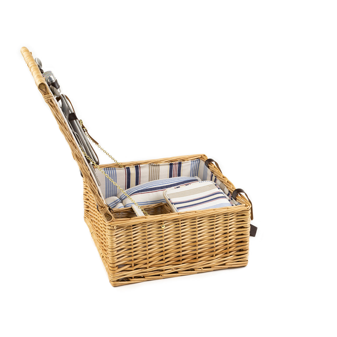 Greenfield Collection Chilworth Willow Picnic Hamper for Two People - The Greenfield Collection