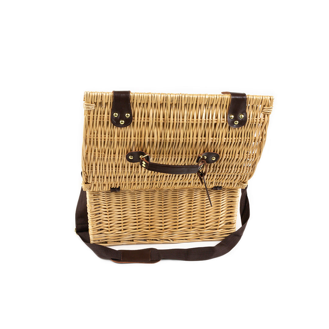 Greenfield Collection Oxford Willow Picnic Hamper for Four People - The Greenfield Collection