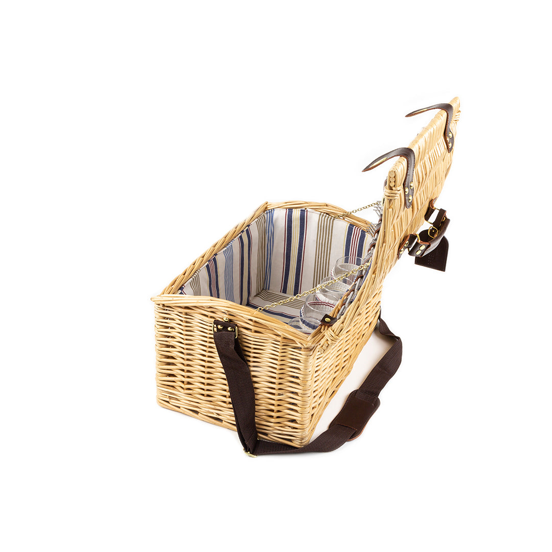 Greenfield Collection Oxford Willow Picnic Hamper for Four People - The Greenfield Collection