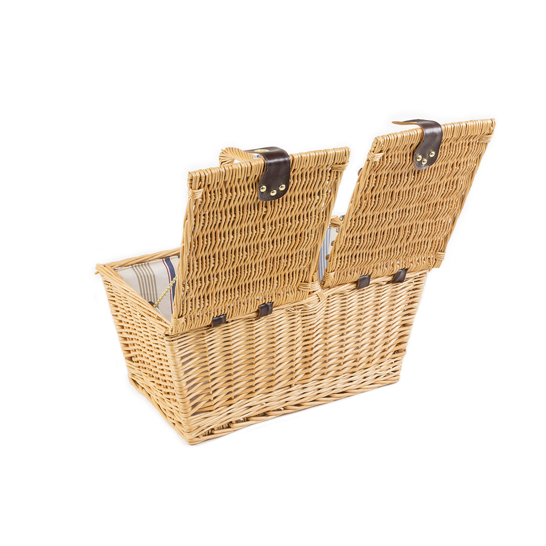 Greenfield Collection Park Lane Willow Picnic Hamper for Four People - The Greenfield Collection