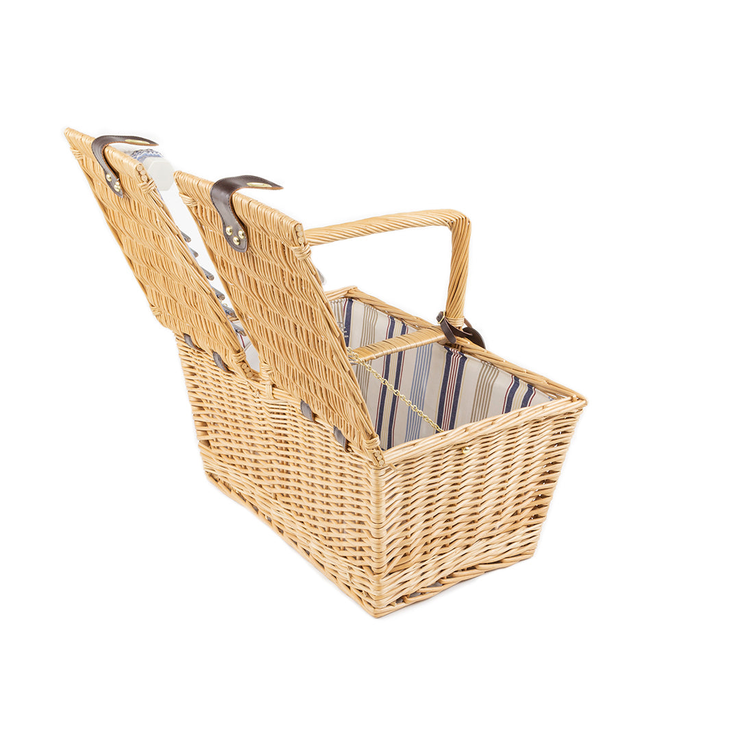 Greenfield Collection Park Lane Willow Picnic Hamper for Four People - The Greenfield Collection