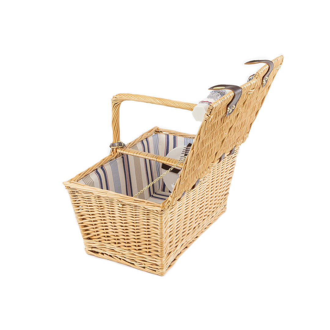 Greenfield Collection Park Lane Willow Picnic Hamper for Four People - The Greenfield Collection