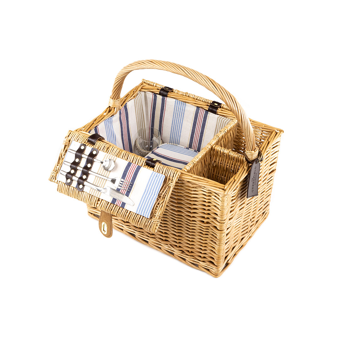 Greenfield Collection Arundel Willow Picnic Hamper for Two People - The Greenfield Collection