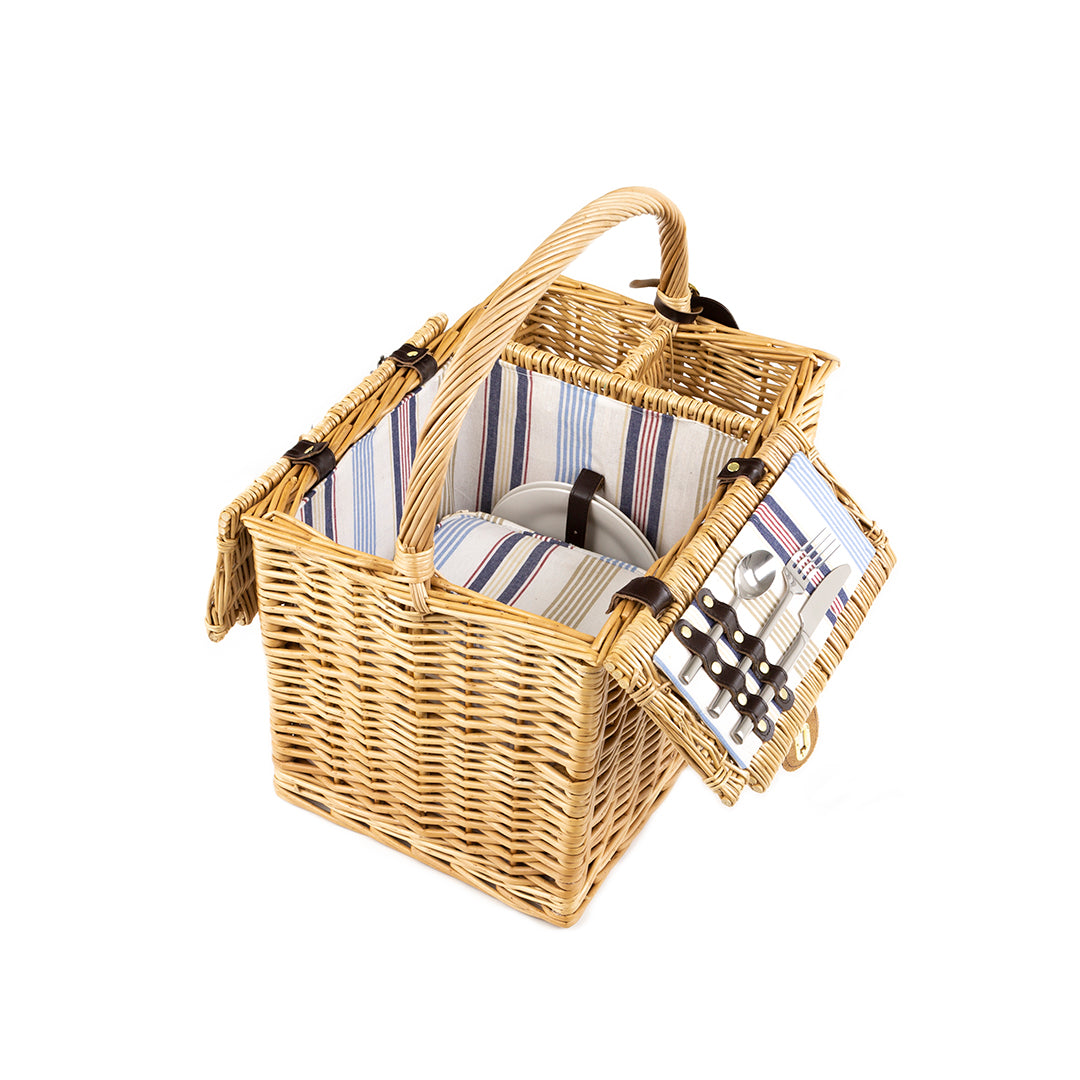 Greenfield Collection Arundel Willow Picnic Hamper for Two People - The Greenfield Collection