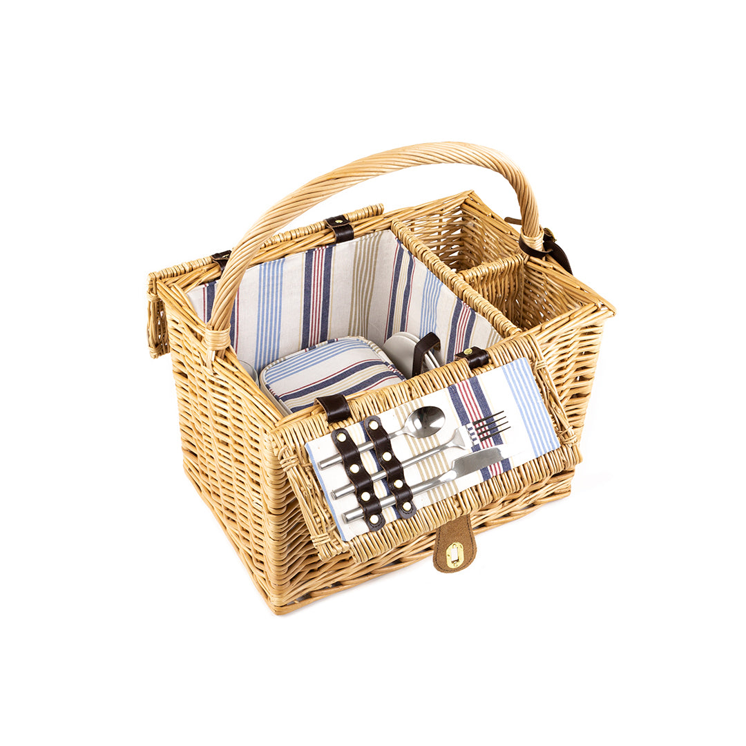 Greenfield Collection Arundel Willow Picnic Hamper for Two People - The Greenfield Collection