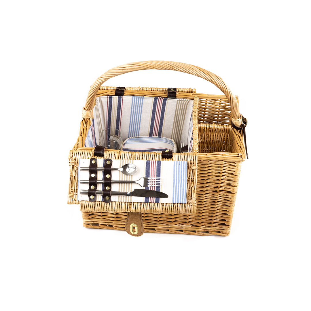 Greenfield Collection Arundel Willow Picnic Hamper for Two People - The Greenfield Collection