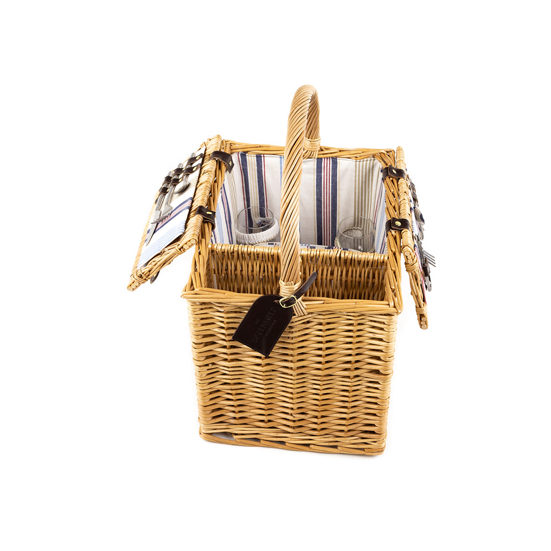 Greenfield Collection Arundel Willow Picnic Hamper for Two People - The Greenfield Collection