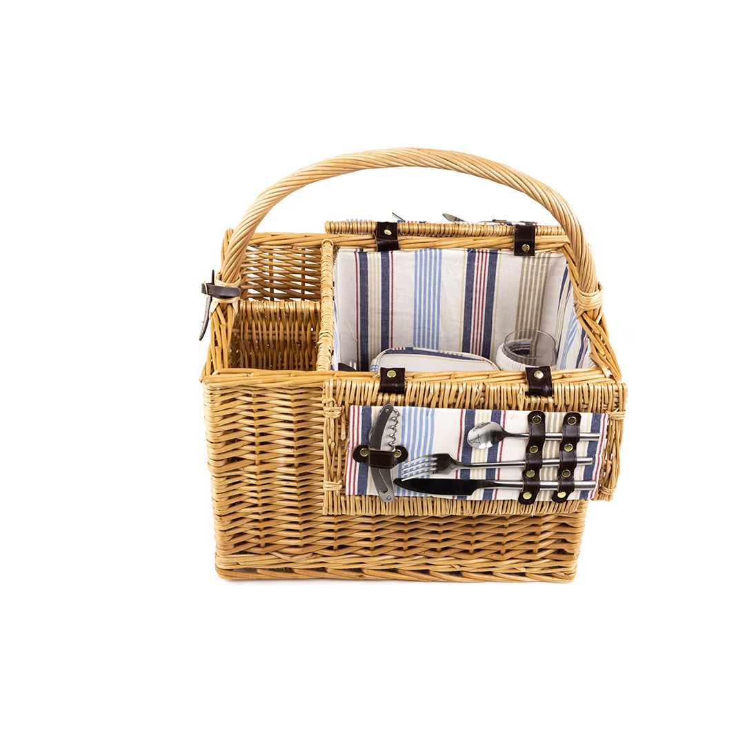 Greenfield Collection Arundel Willow Picnic Hamper for Two People - The Greenfield Collection