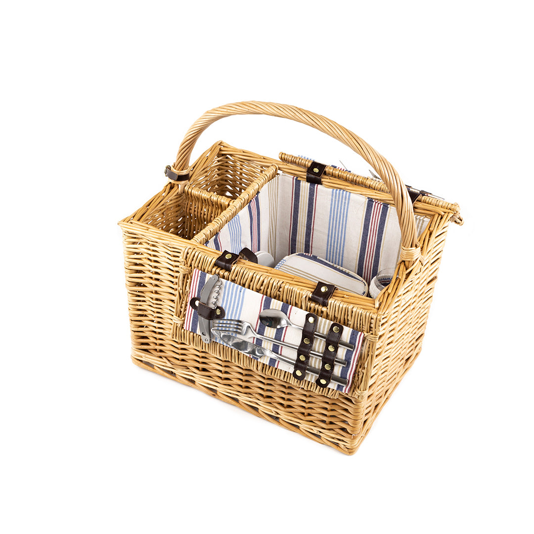 Greenfield Collection Arundel Willow Picnic Hamper for Two People - The Greenfield Collection